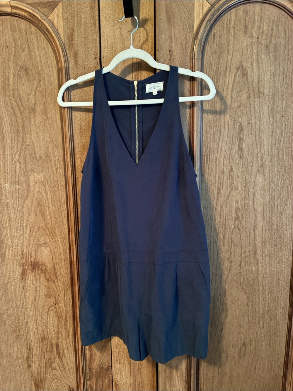 Lou & Grey Navy V-Neck Sleeveless Romper